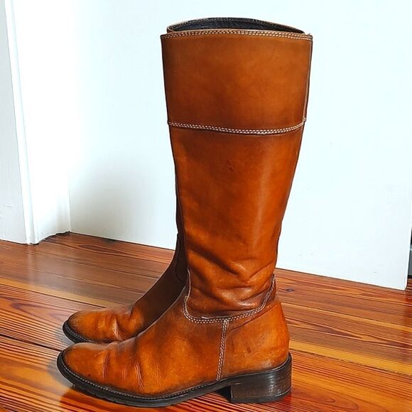 Vera Pelle Tall Leather Boots Made in Romania - Picture 3 of 12